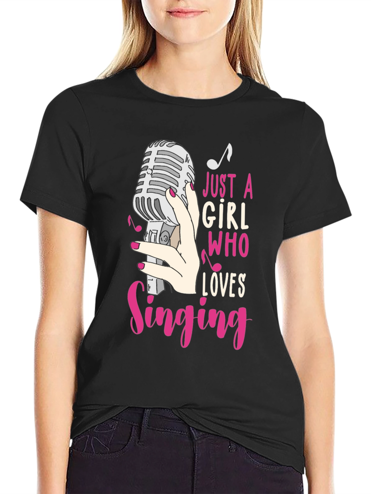 Just A Girl Who Loves Singing T-Shirt