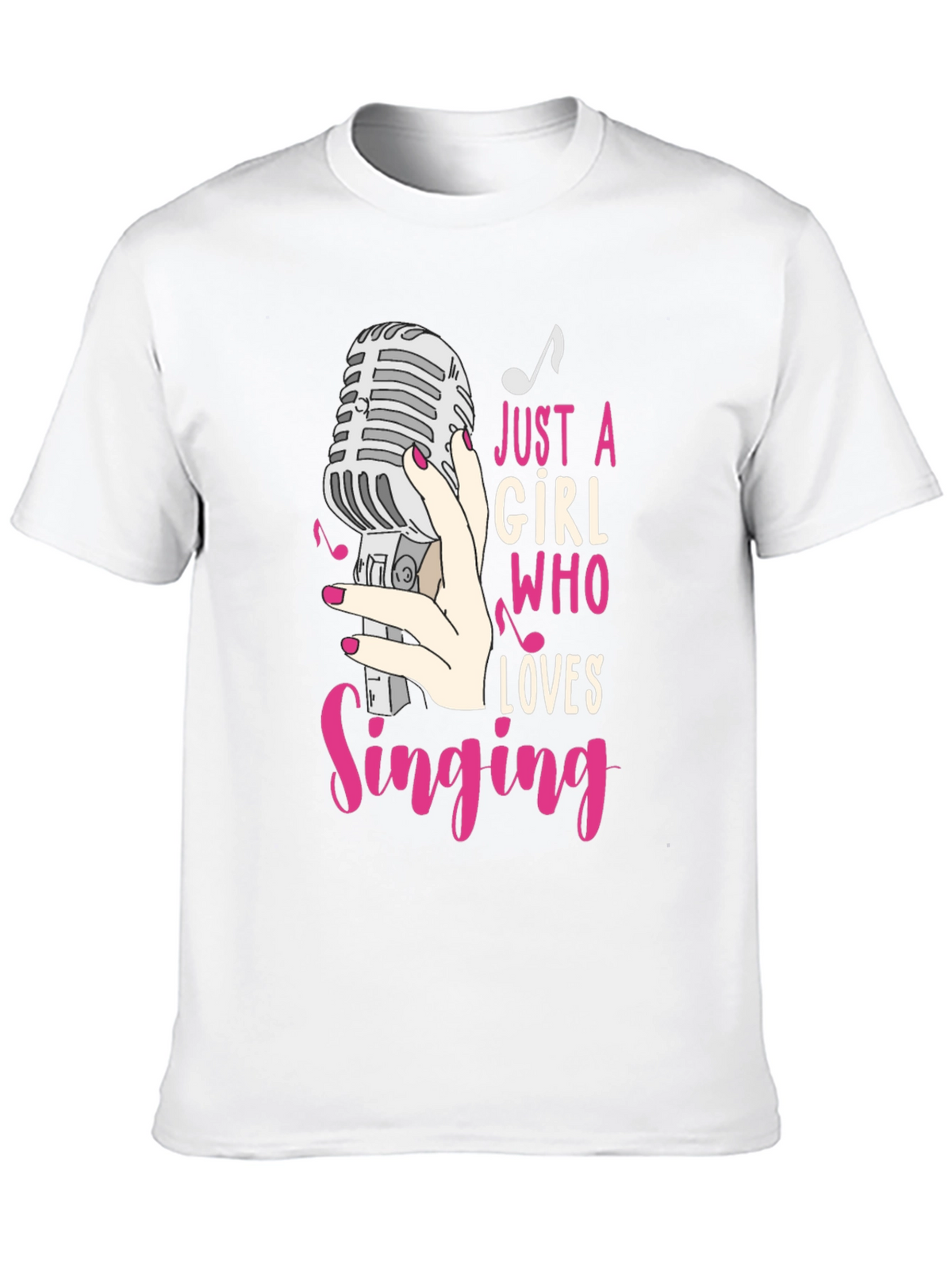 Just A Girl Who Loves Singing T-Shirt