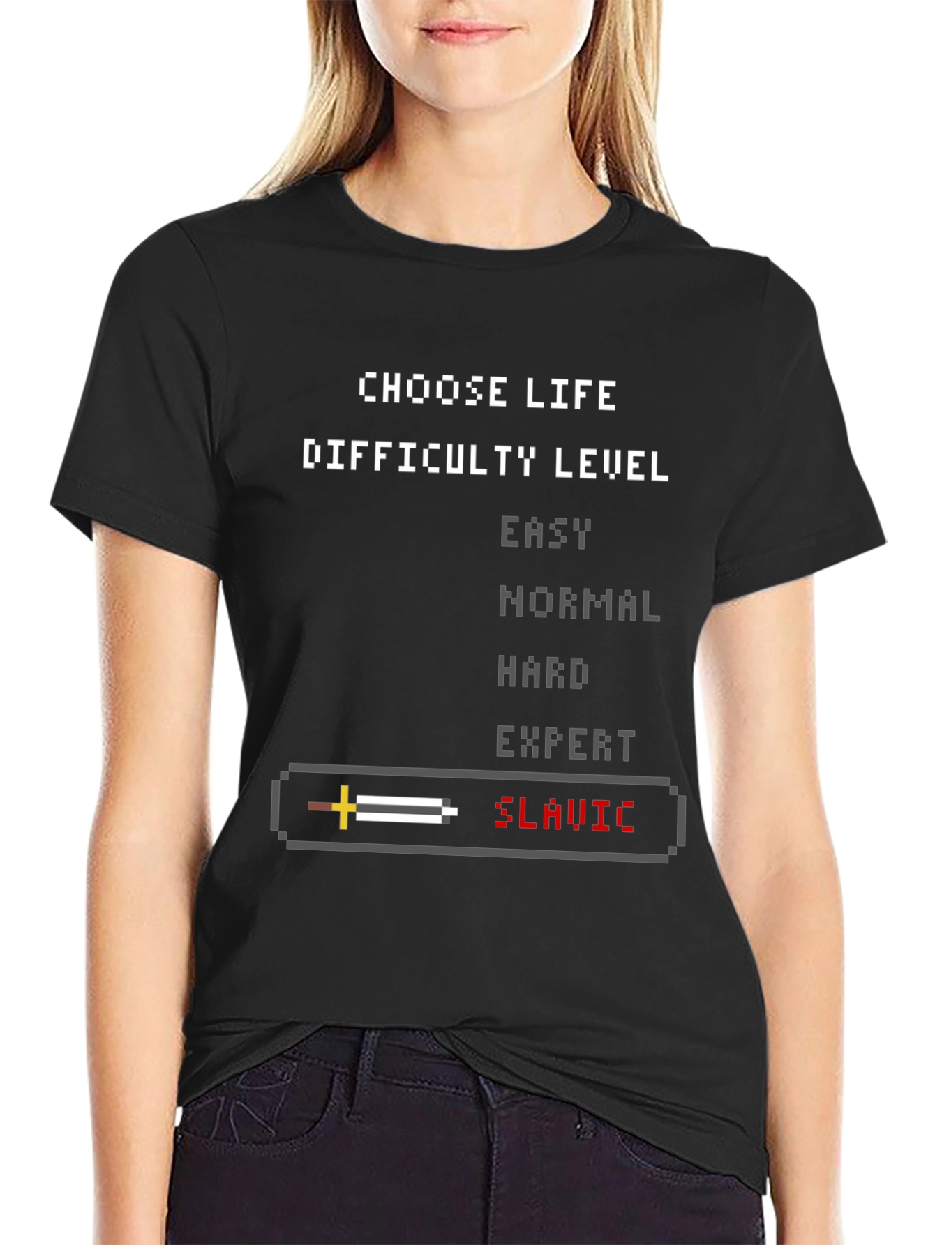 Slavic Difficulty Level Graphic Tee