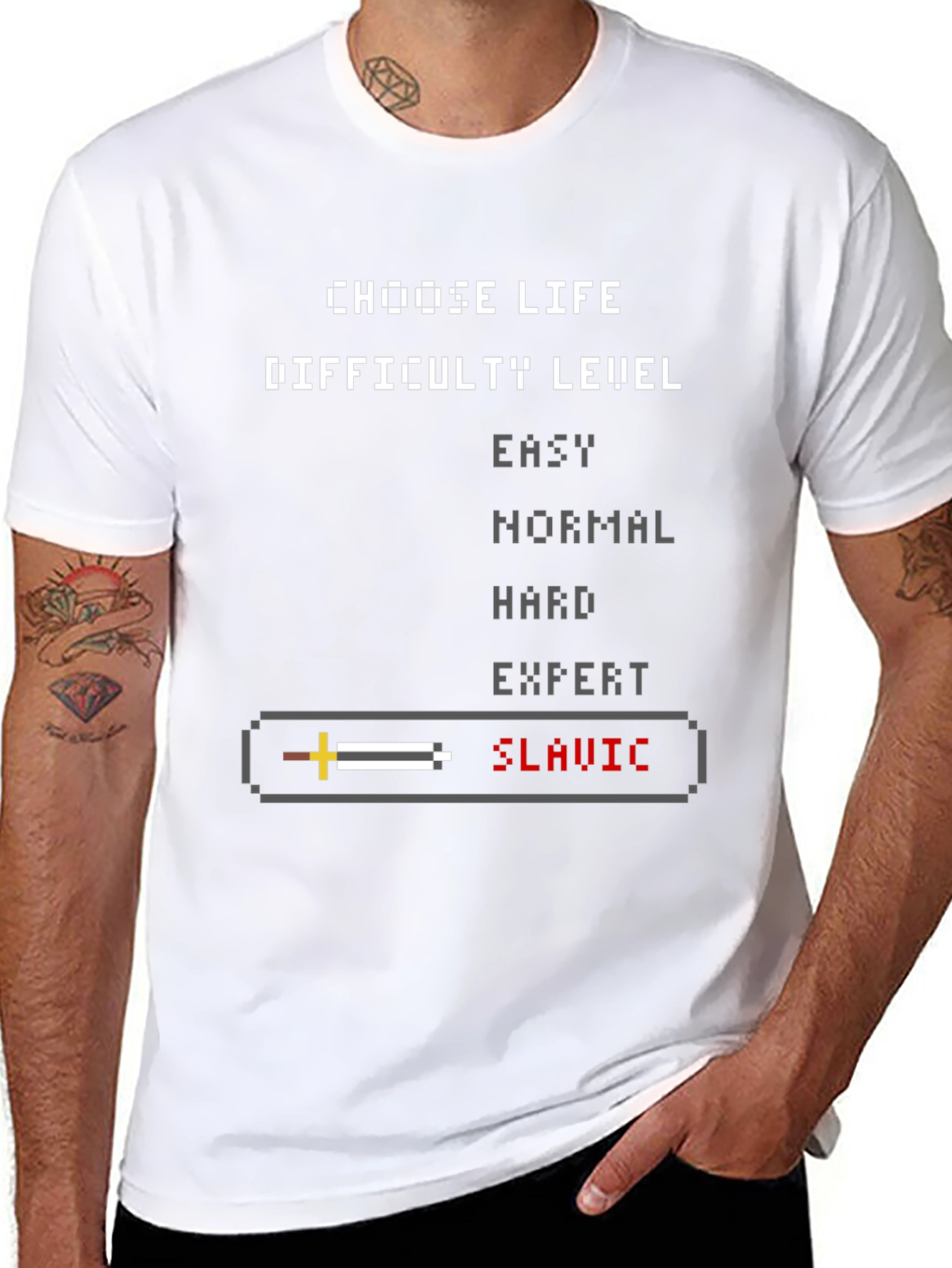 Slavic Difficulty Level Graphic Tee