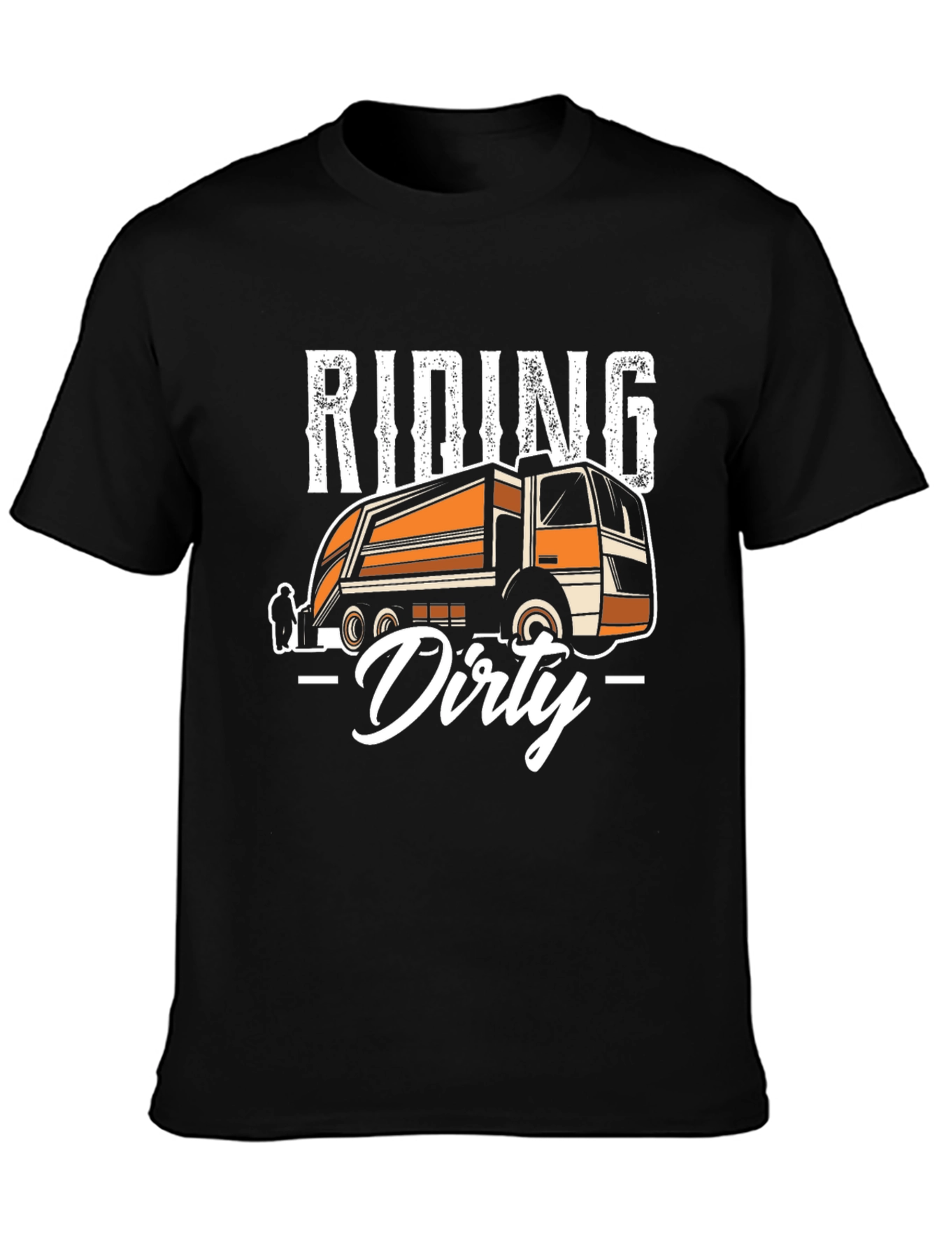 Riding Dirty Garbage Truck Graphic Tee