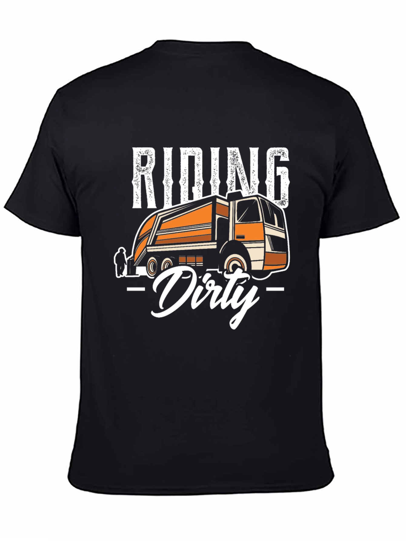 Riding Dirty Garbage Truck Graphic Tee