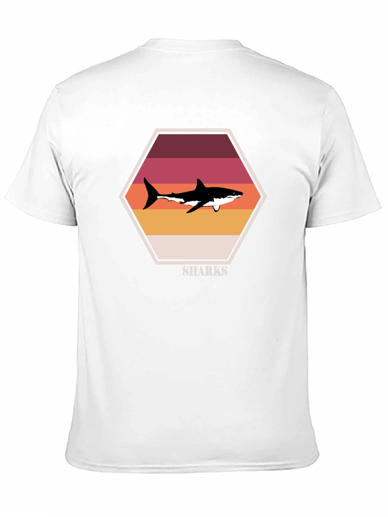Retro Shark Graphic T-Shirt - Premium Cotton Blend