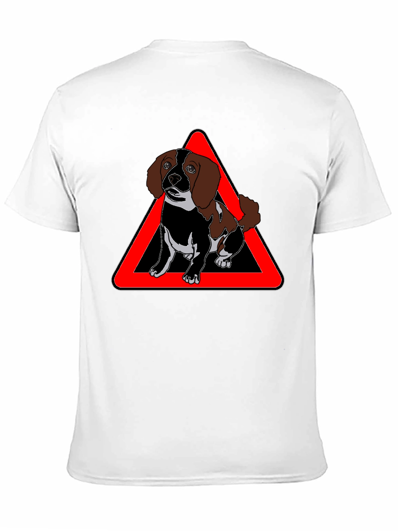 Cute Dog Warning Sign T-Shirt