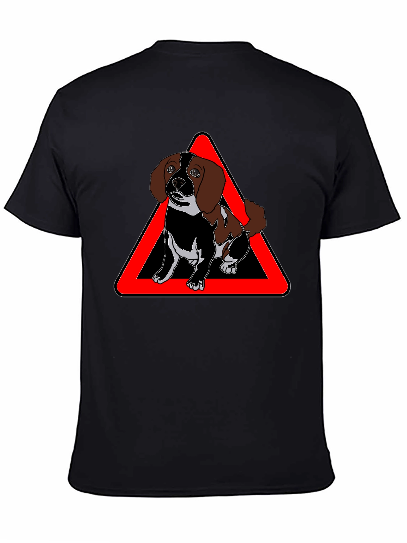 Cute Dog Warning Sign T-Shirt