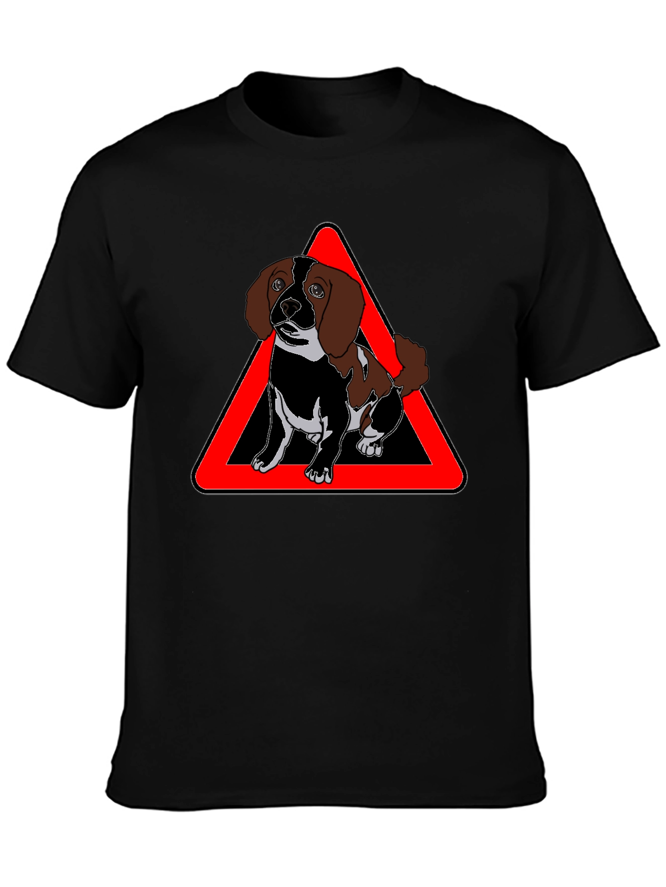 Cute Dog Warning Sign T-Shirt