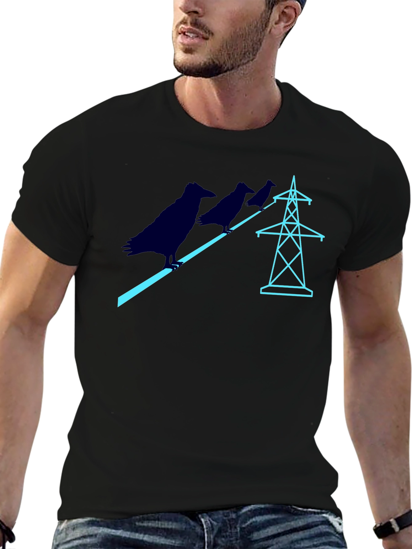 Raven Power Line Graphic Tee