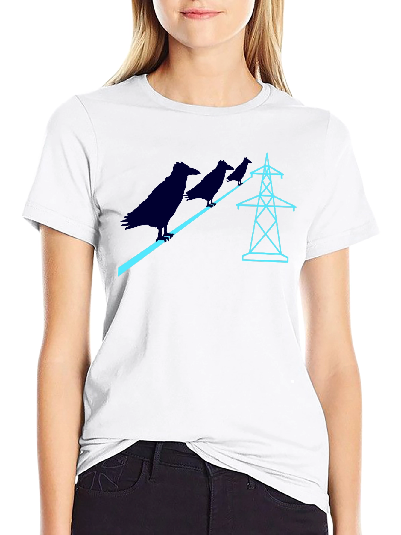 Raven Power Line Graphic Tee