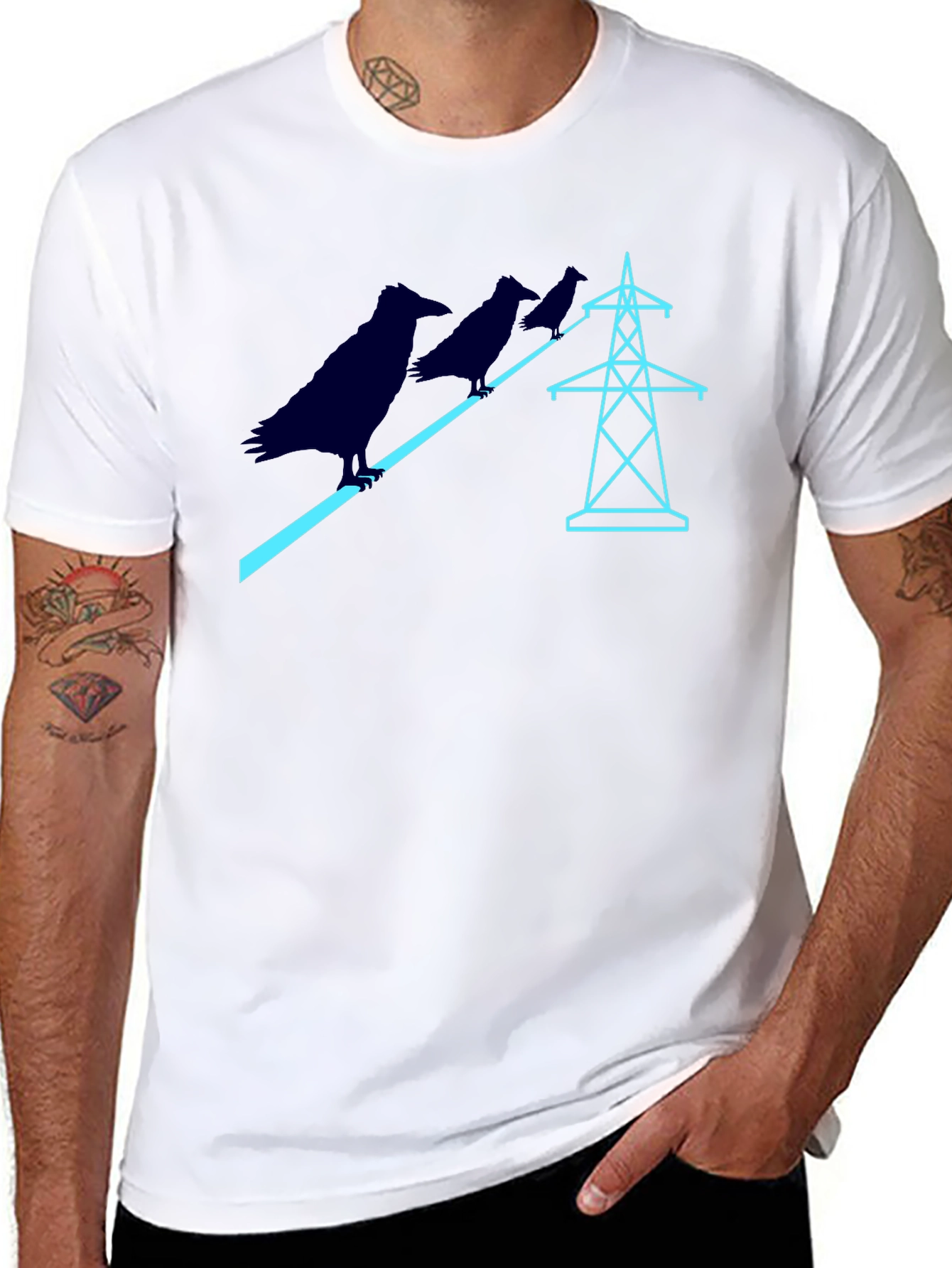 Raven Power Line Graphic Tee