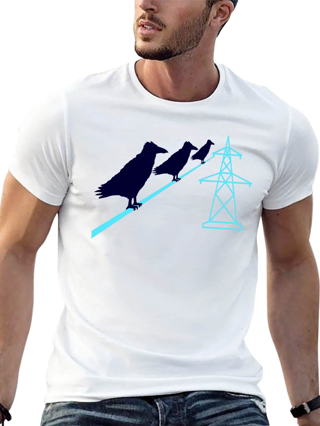 Raven Power Line Graphic Tee