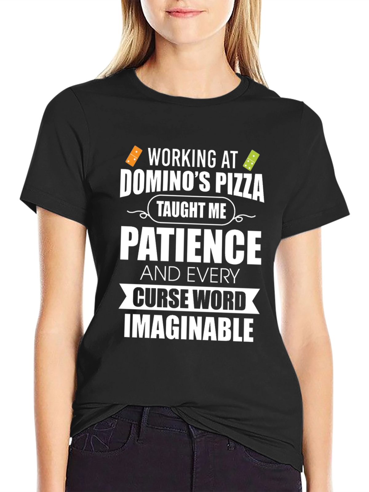 Dominos Pizza Patience Curse Word T-Shirt