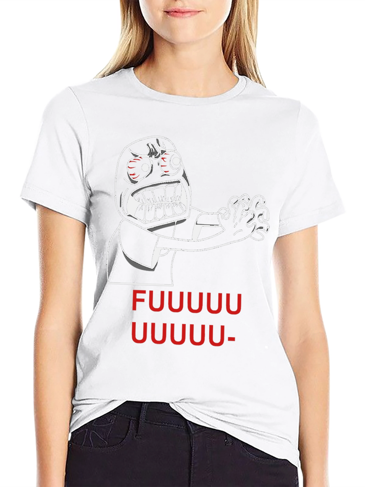 Rage Face Meme Black T-Shirt - FUUUUU UUUUUU