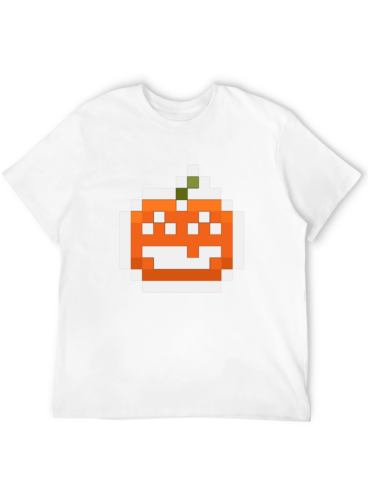 Pixel Pumpkin Graphic Tee - Halloween Shirt
