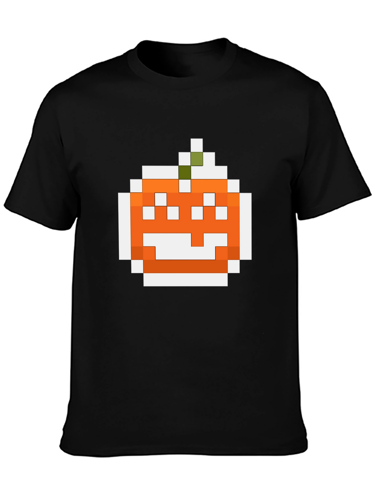 Pixel Pumpkin Graphic Tee - Halloween Shirt