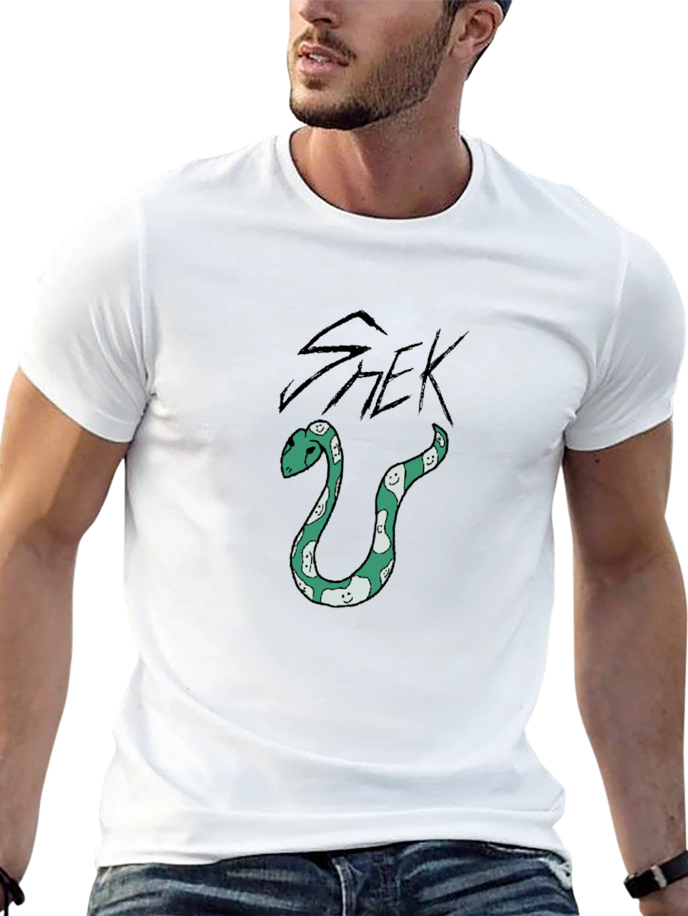 Shek Snake Graphic Black Tee