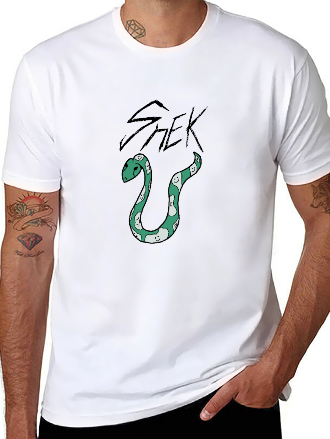Shek Snake Graphic Black Tee