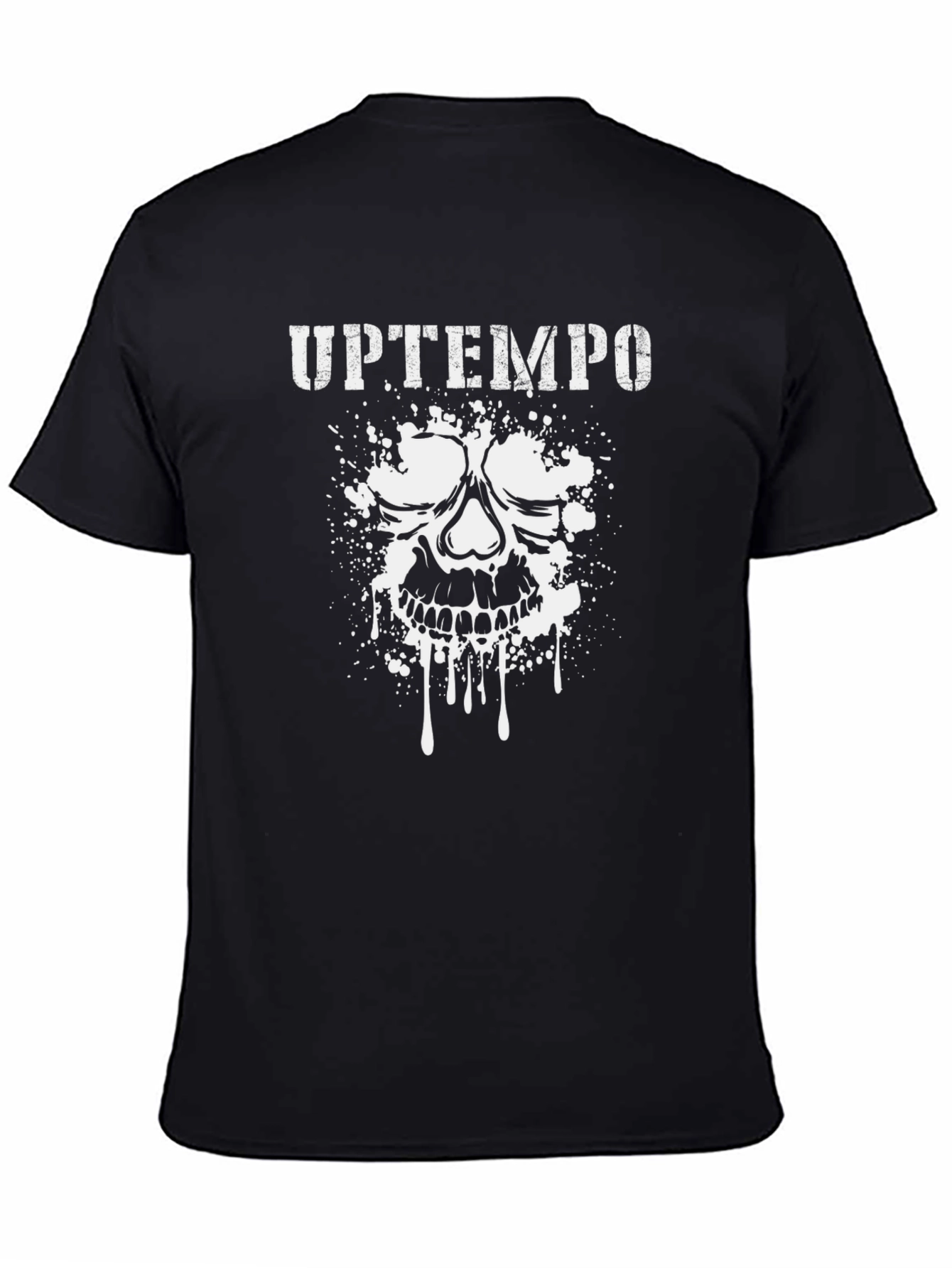 Uptempo Skull Graphic Tee - Black