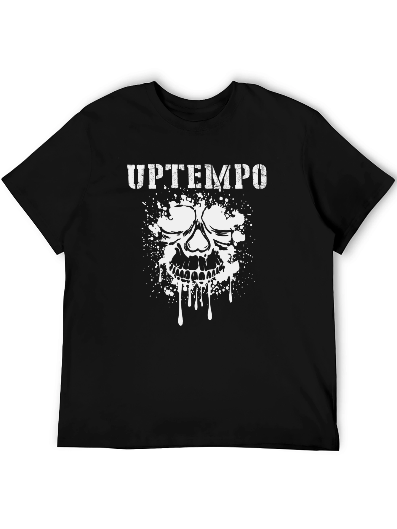 Uptempo Skull Graphic Tee - Black
