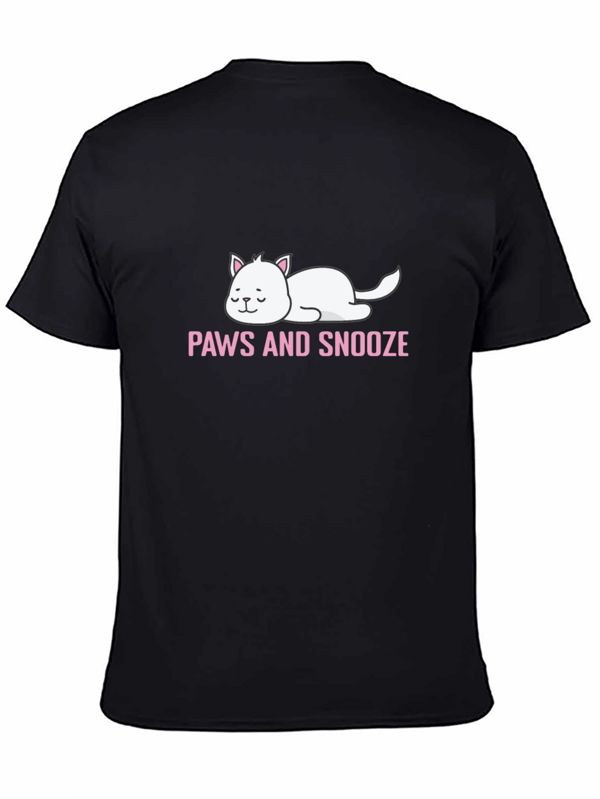 Paws and Snooze Cat Graphic T-Shirt