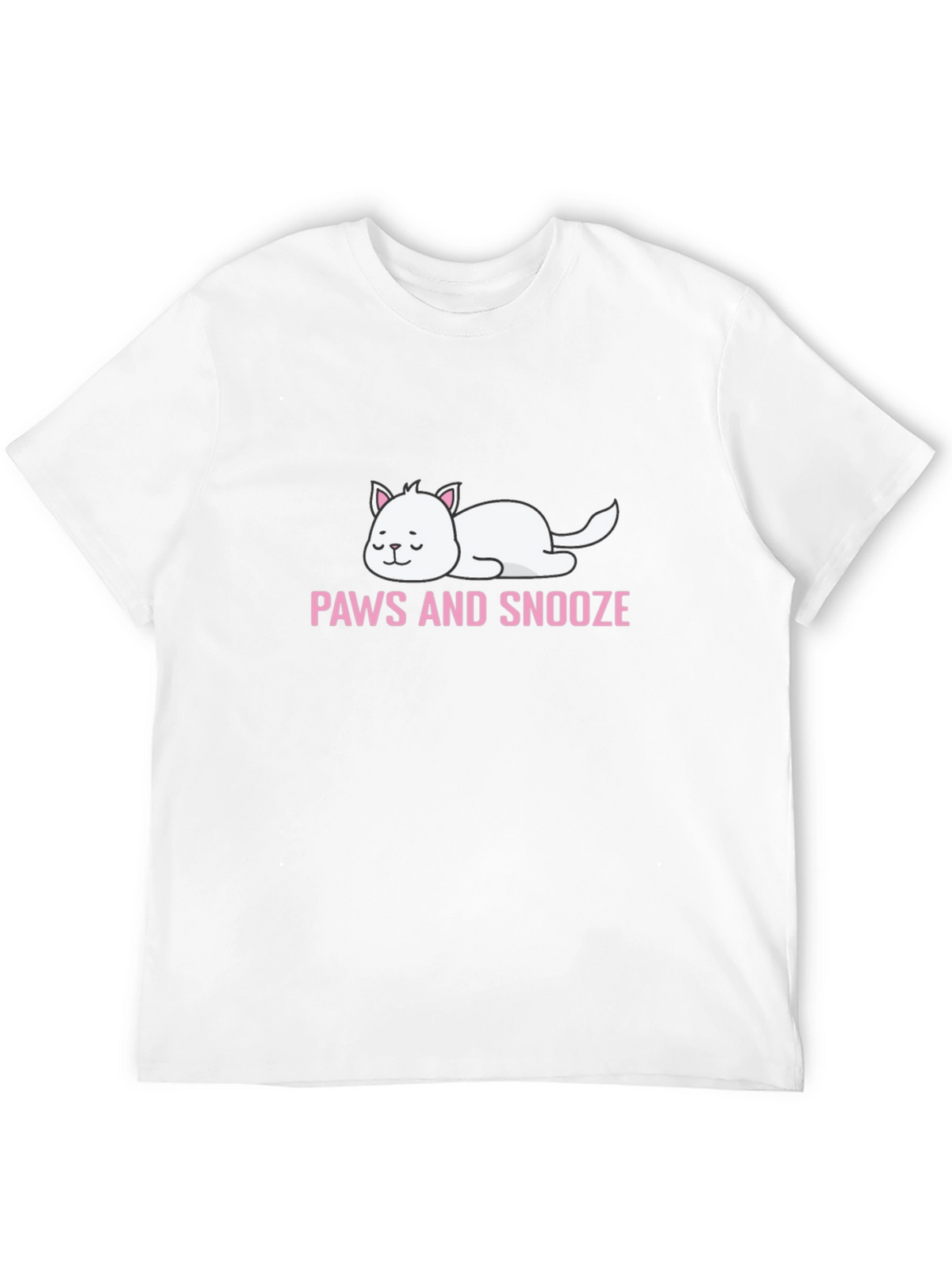 Paws and Snooze Cat Graphic T-Shirt
