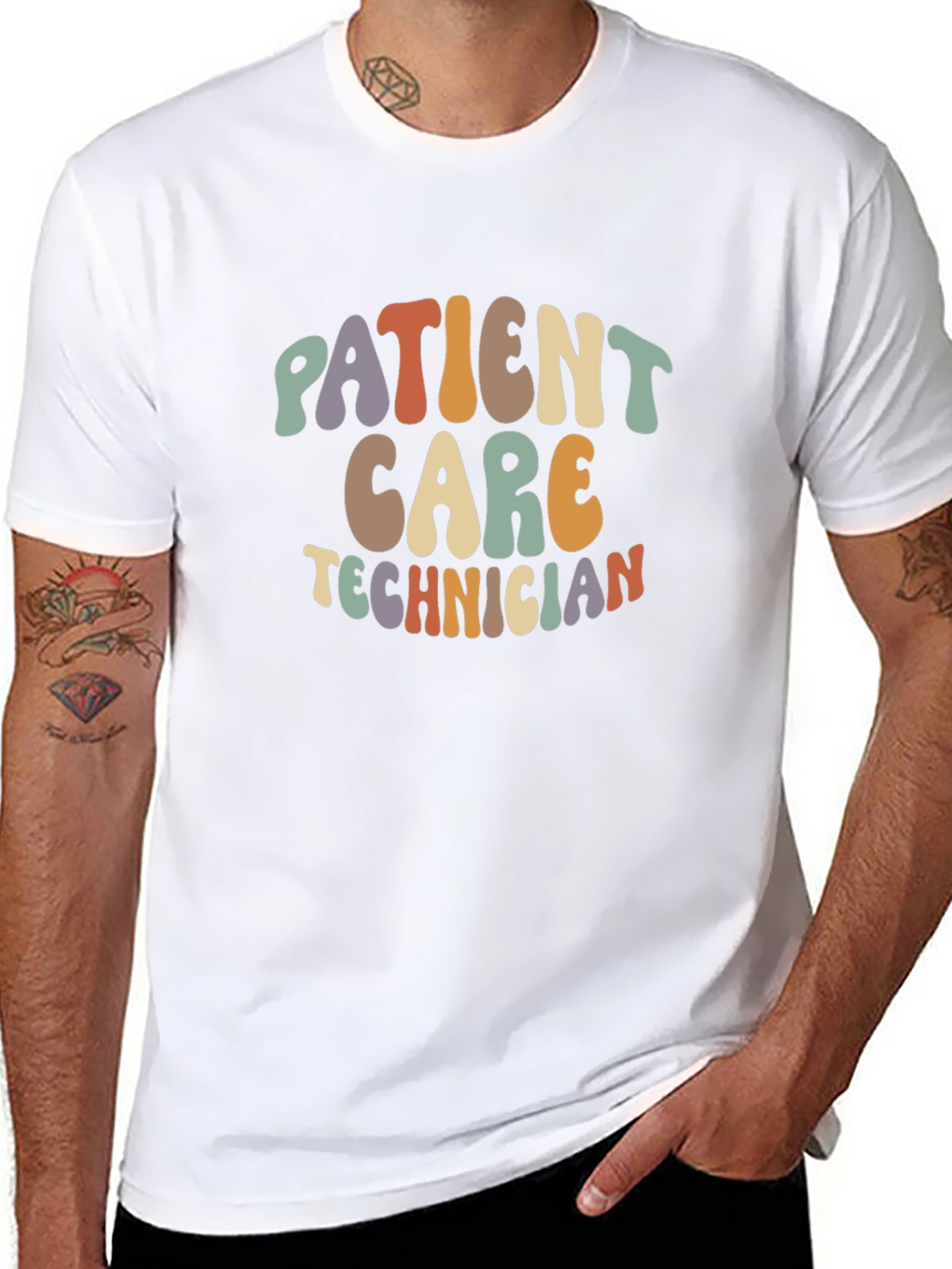 Patient Care Technician Retro Style T-Shirt