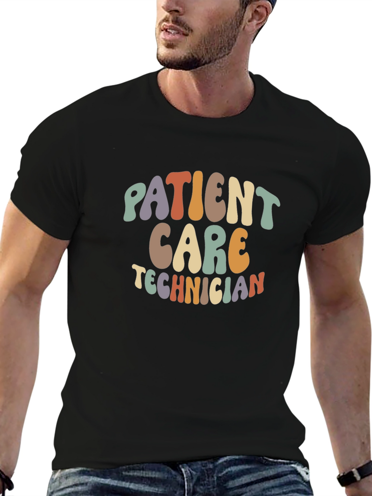 Patient Care Technician Retro Style T-Shirt