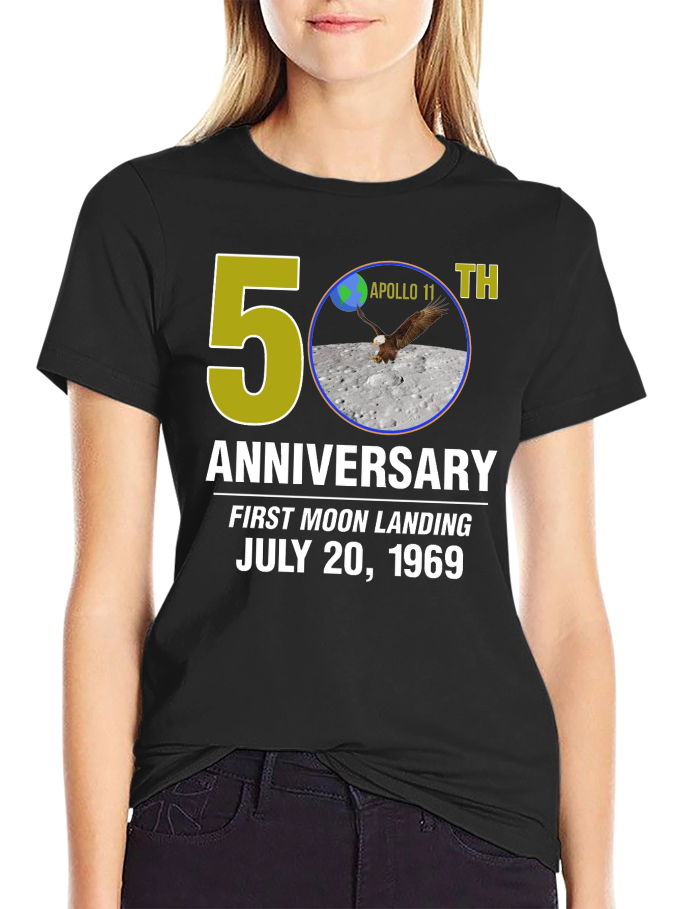 Apollo 11 50th Anniversary T-Shirt Moon Landing