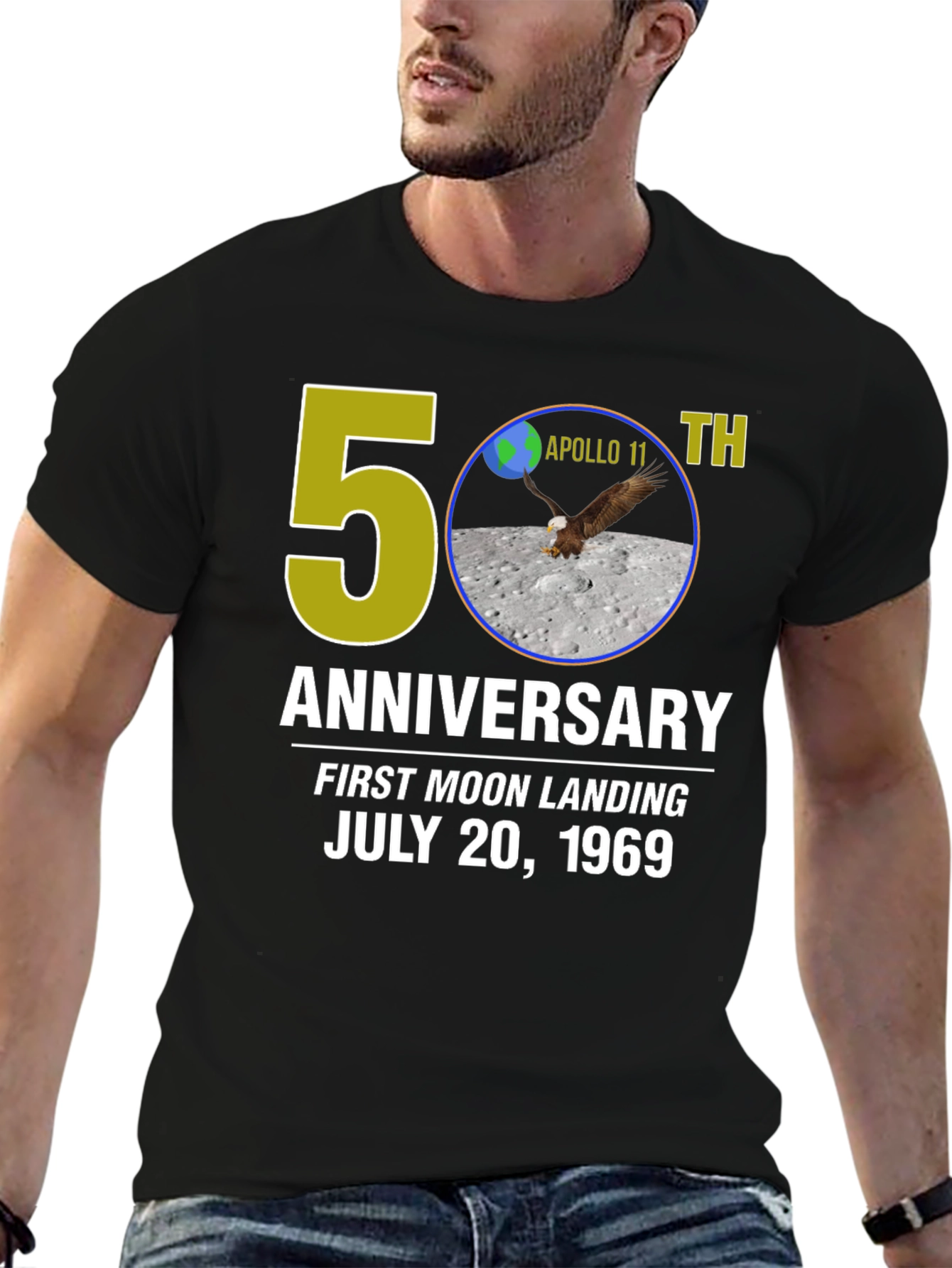 Apollo 11 50th Anniversary T-Shirt Moon Landing