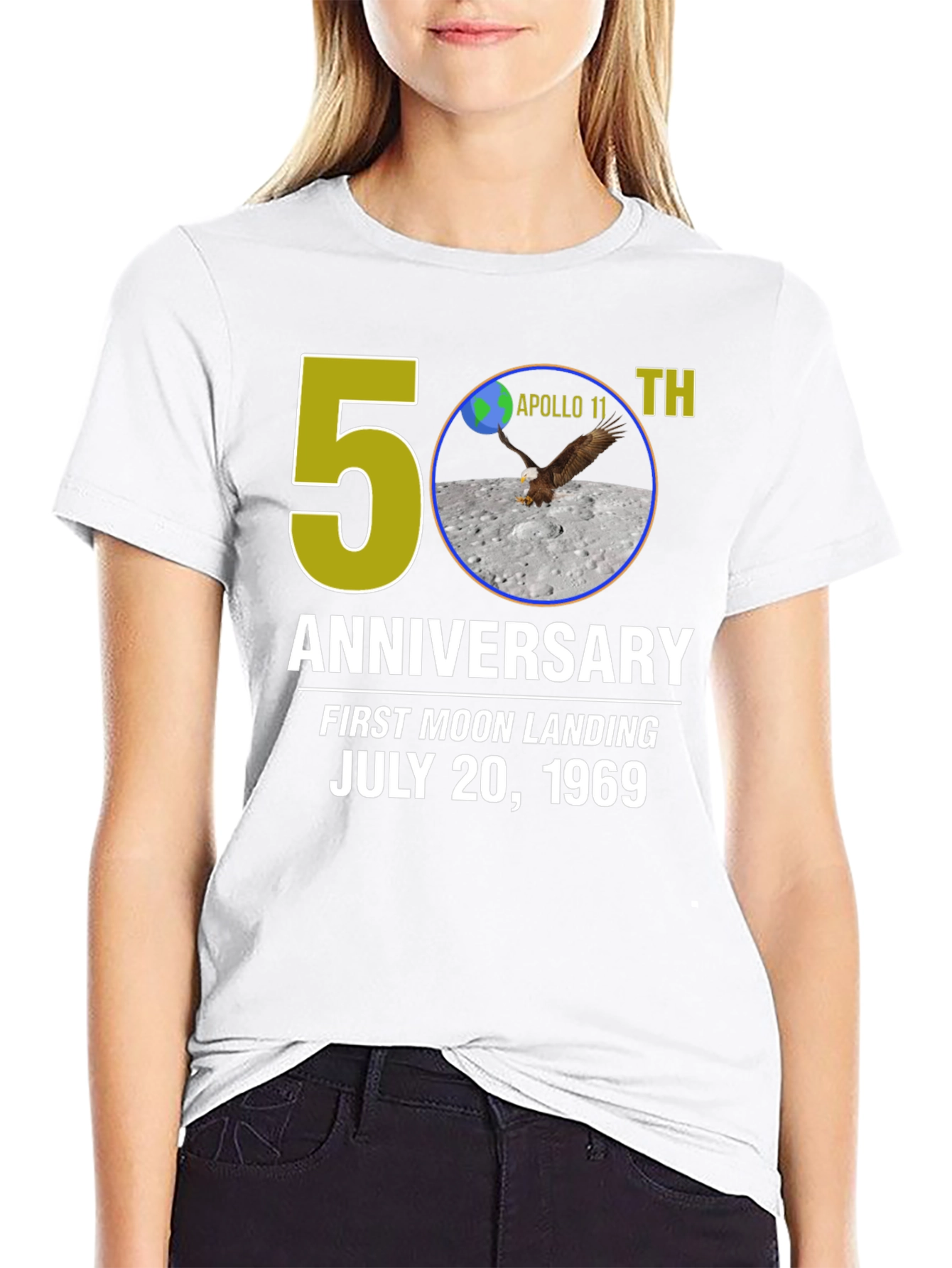 Apollo 11 50th Anniversary T-Shirt Moon Landing