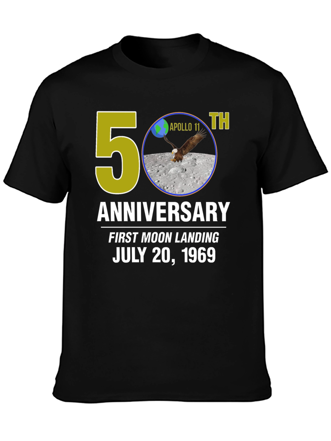 Apollo 11 50th Anniversary T-Shirt Moon Landing
