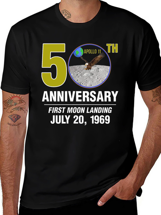 Apollo 11 50th Anniversary T-Shirt Moon Landing