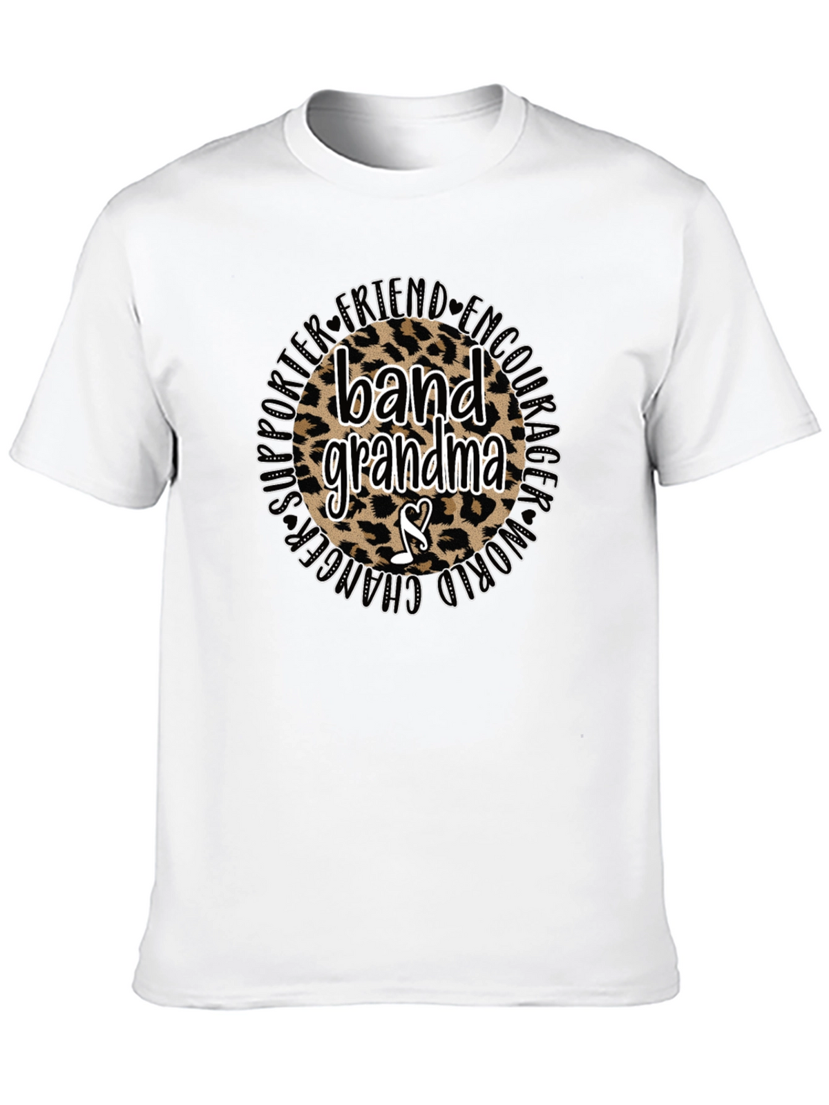 Band Grandma Leopard Print T-Shirt