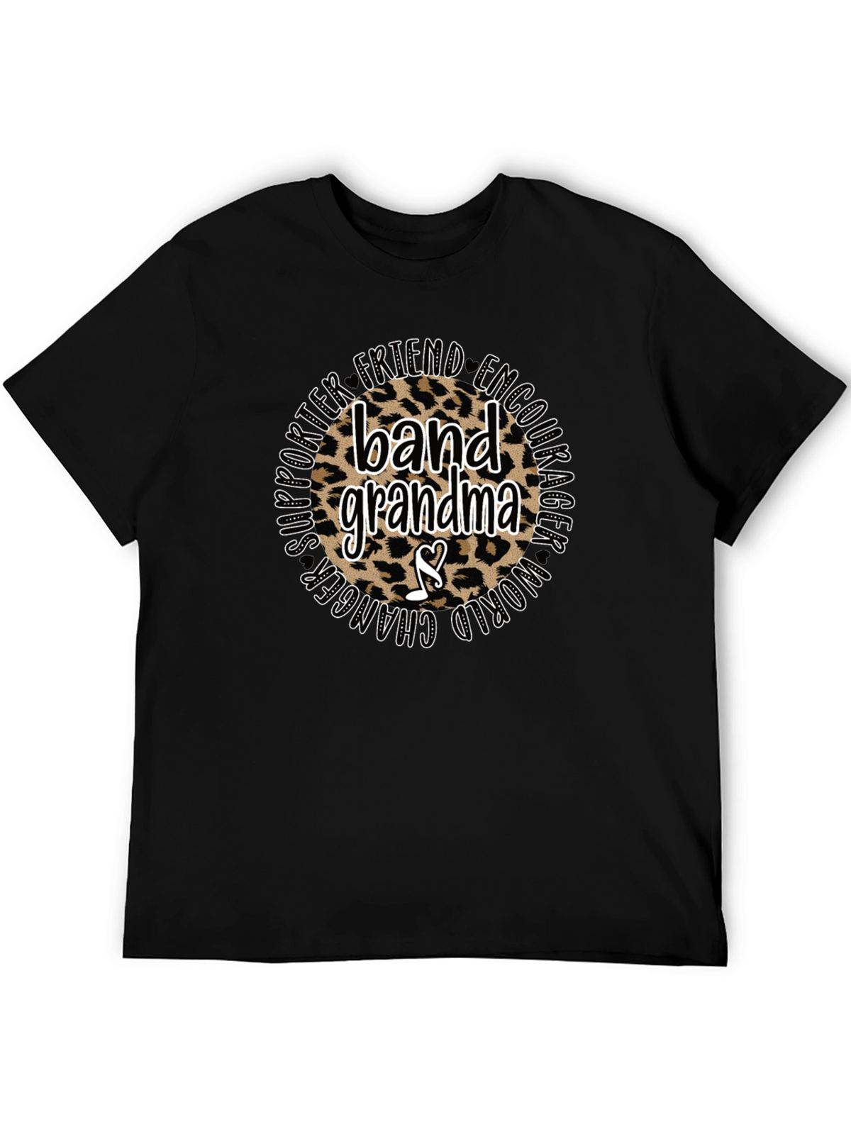Band Grandma Leopard Print T-Shirt