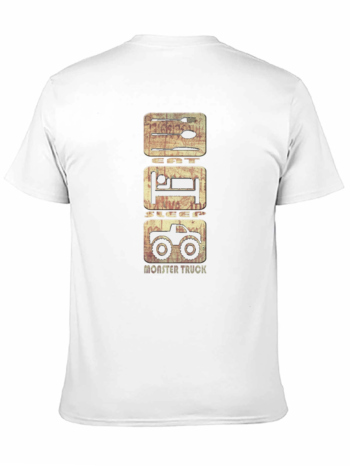 Eat Sleep Monster Truck Black Graphic Tee