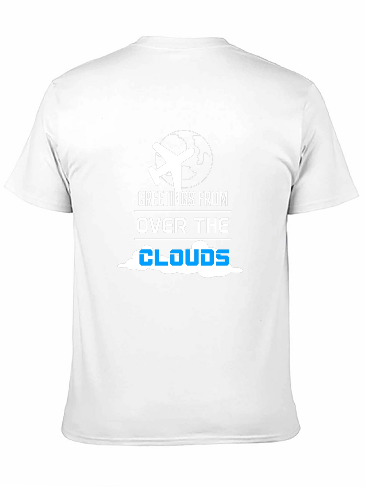Greetings from Over the Clouds Airplane Travel T-Shirt