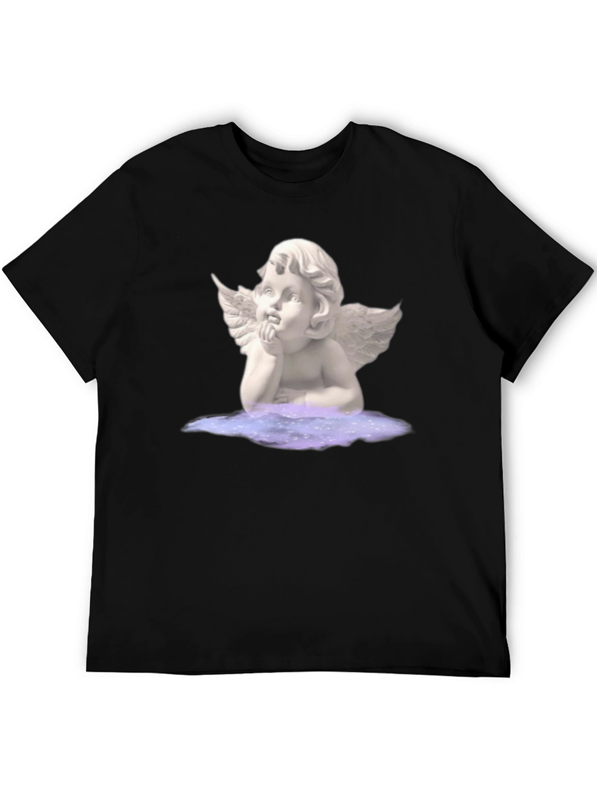 Angel Graphic Tee - Unisex Black T-Shirt