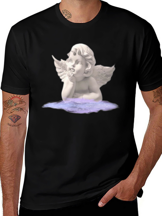 Angel Graphic Tee - Unisex Black T-Shirt