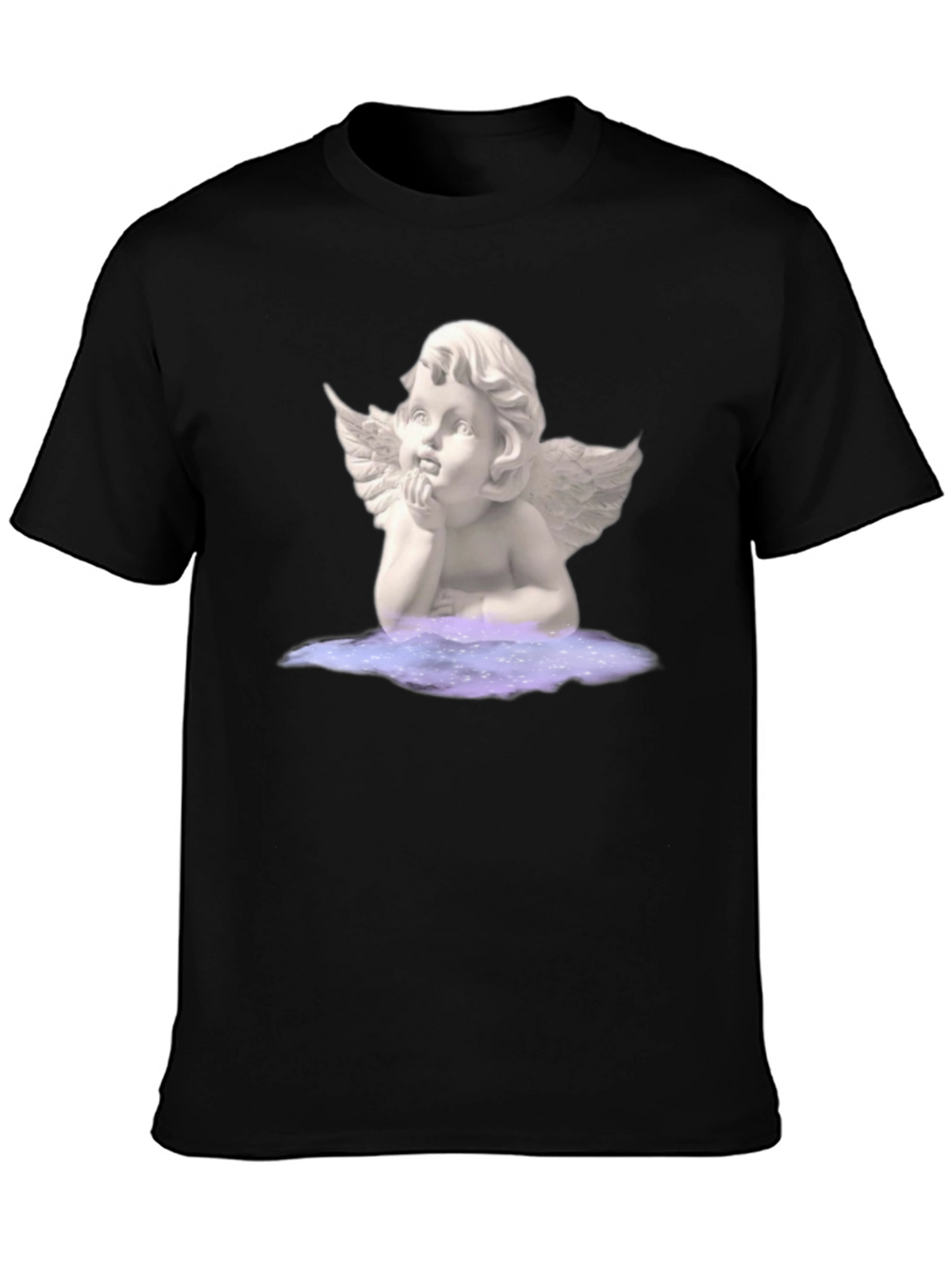 Angel Graphic Tee - Unisex Black T-Shirt
