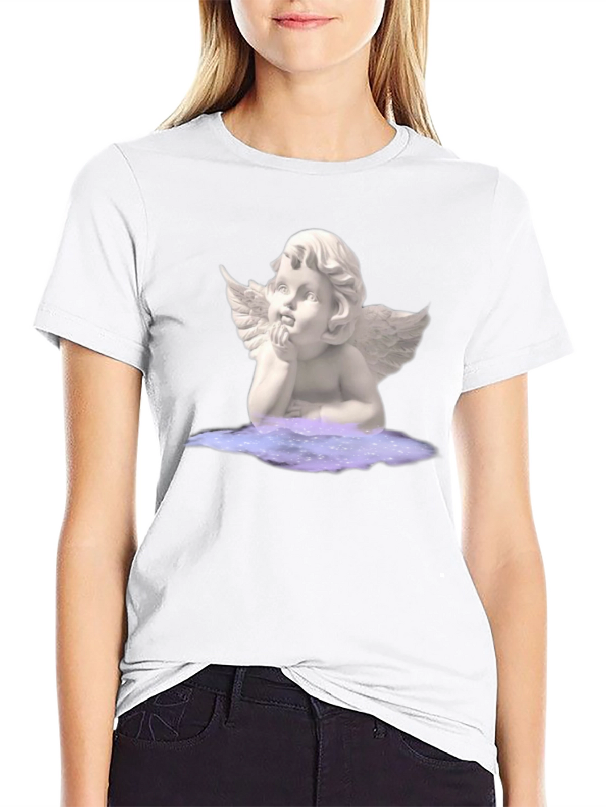 Angel Graphic Tee - Unisex Black T-Shirt