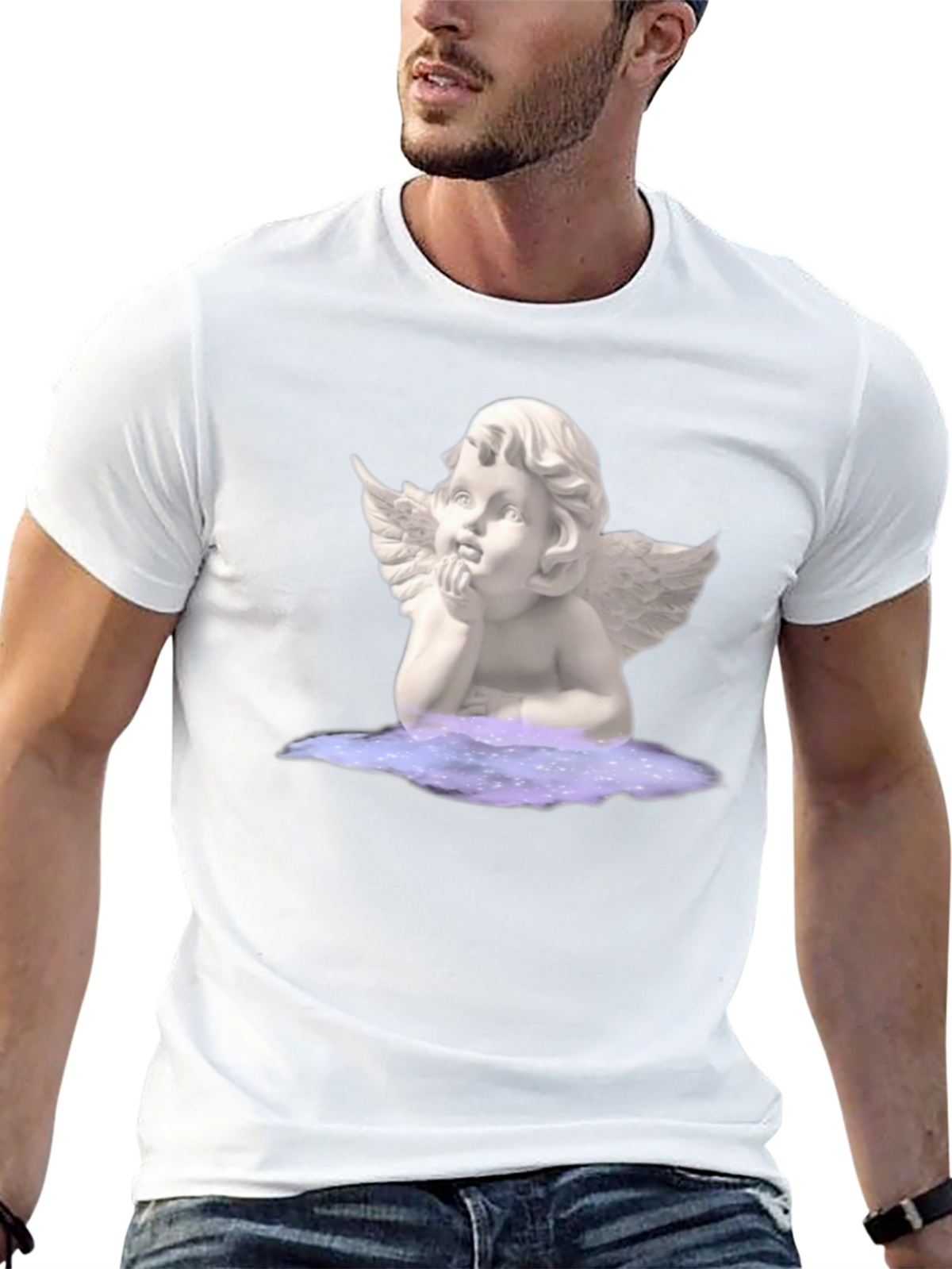 Angel Graphic Tee - Unisex Black T-Shirt