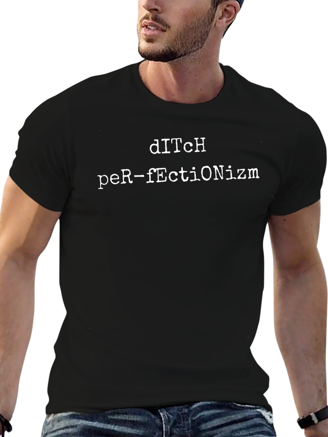 Ditch Perfectionism Graphic T-Shirt - Relaxed Fit