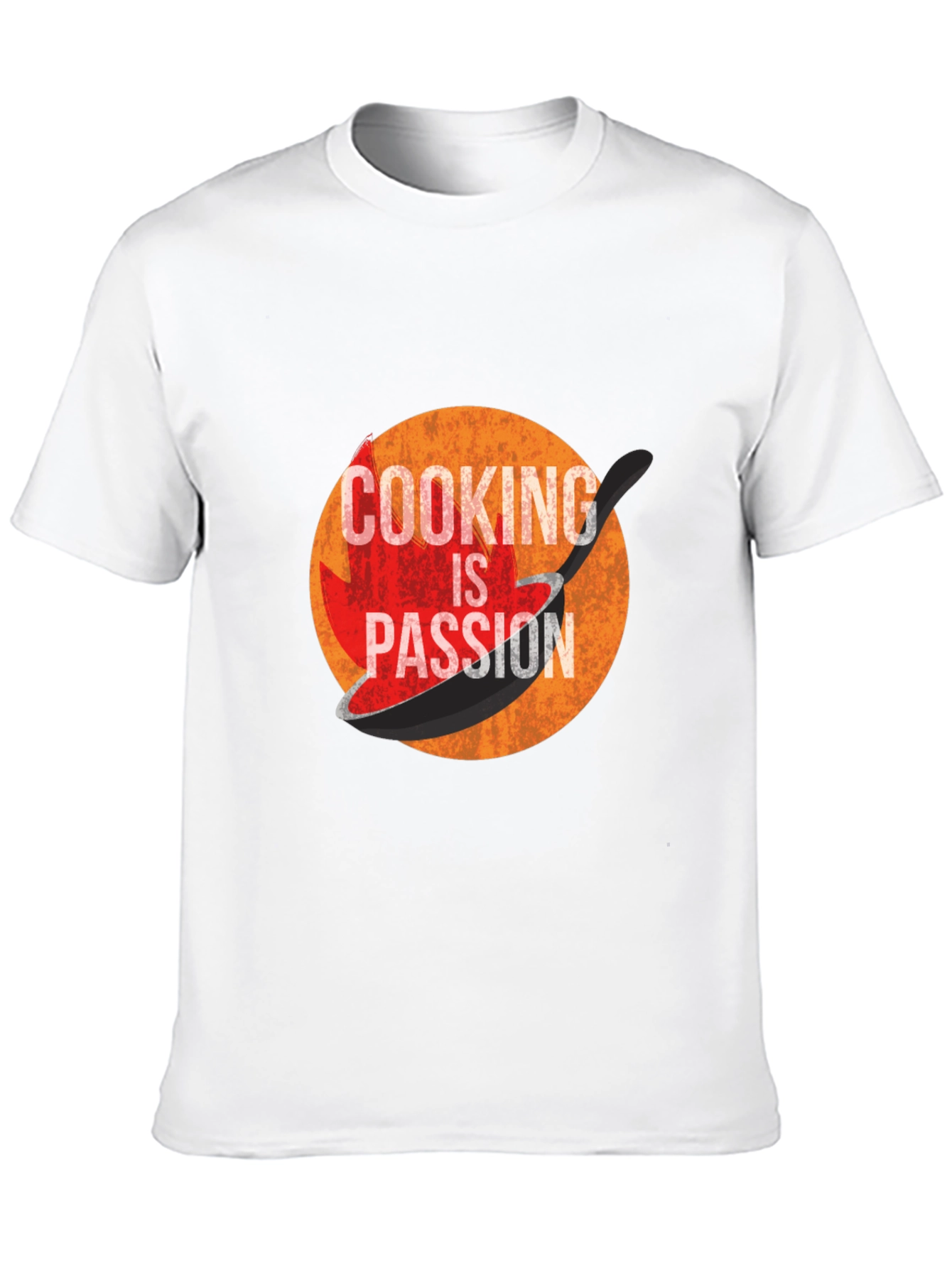 Cooking is Passion Graphic Tee - Black