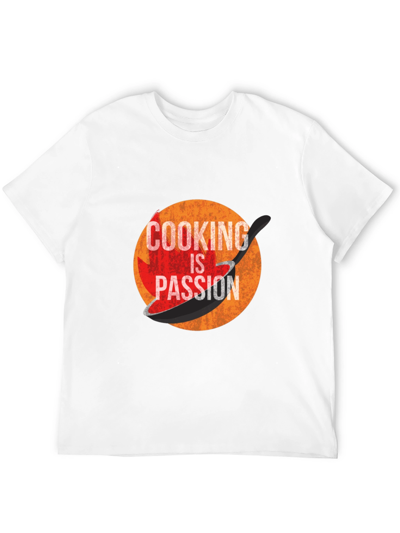 Cooking is Passion Graphic Tee - Black