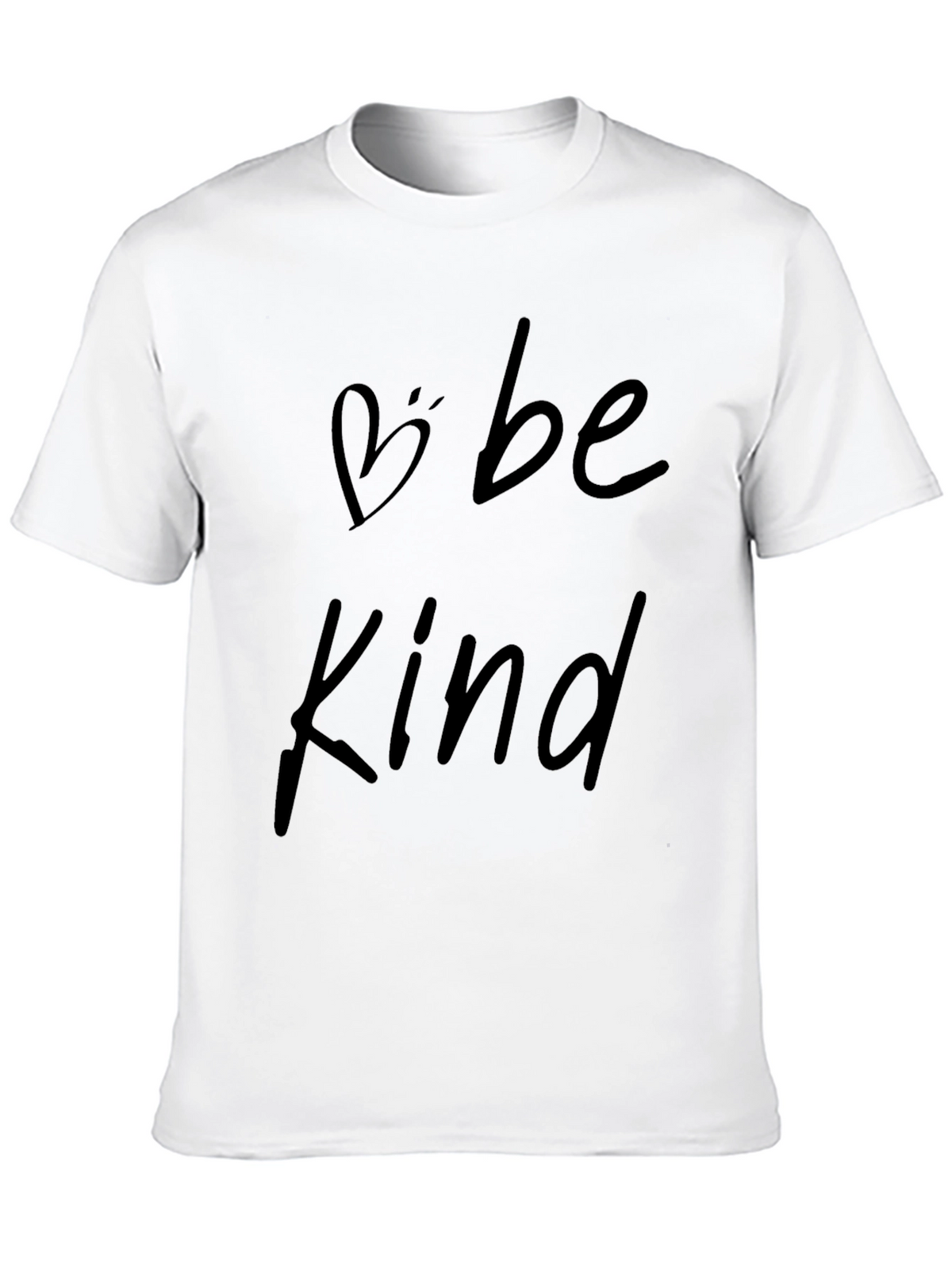 Be Kind Black Graphic T-Shirt - Heart Detail