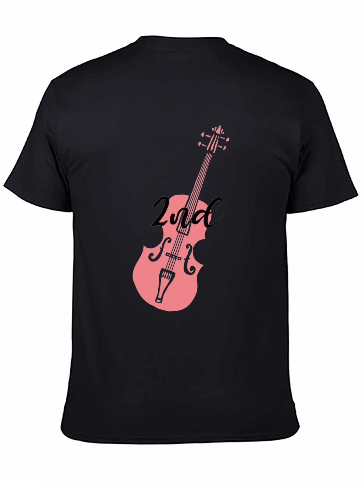 Musicians Second Violin Black T-Shirt