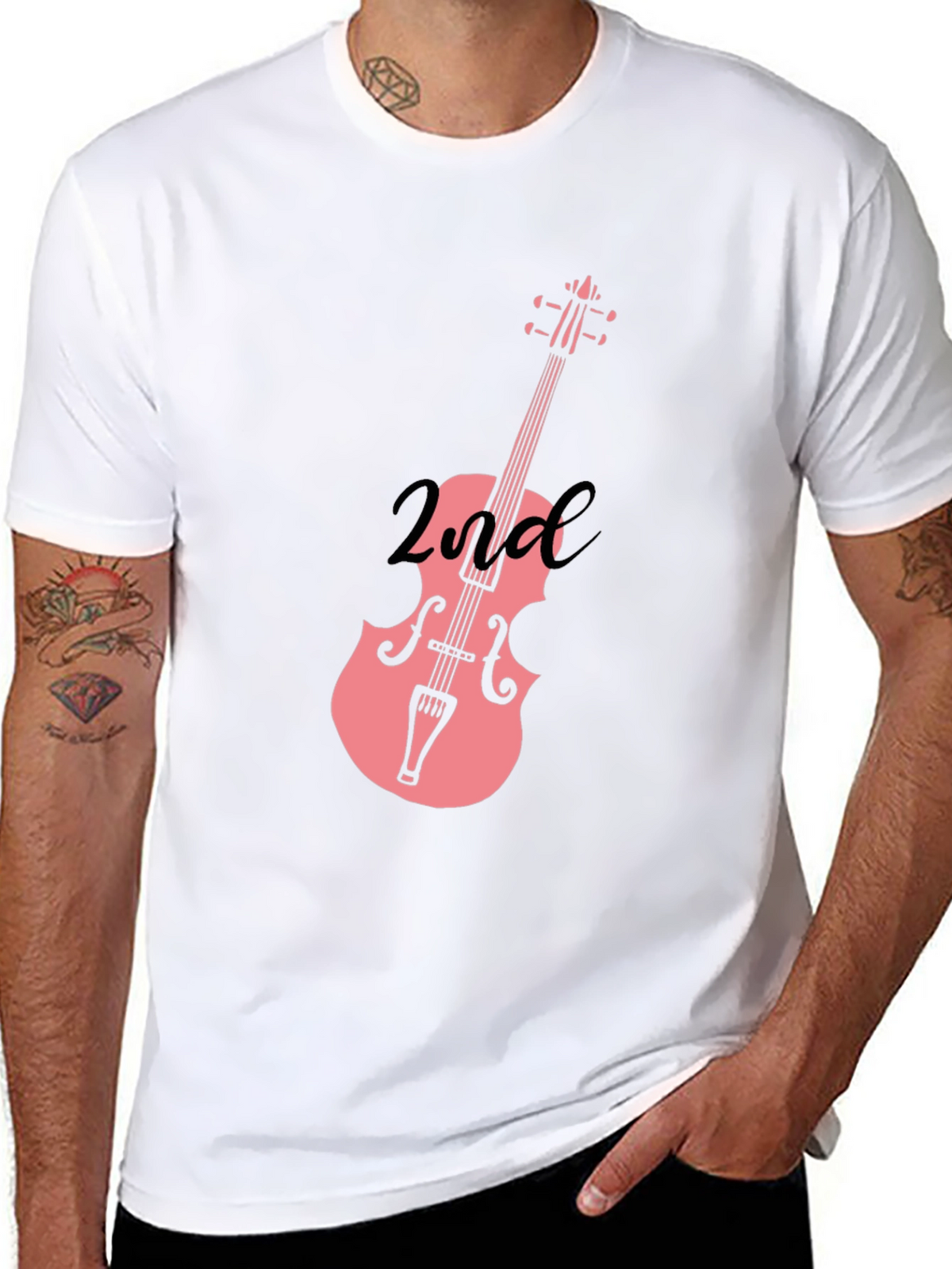 Musicians Second Violin Black T-Shirt