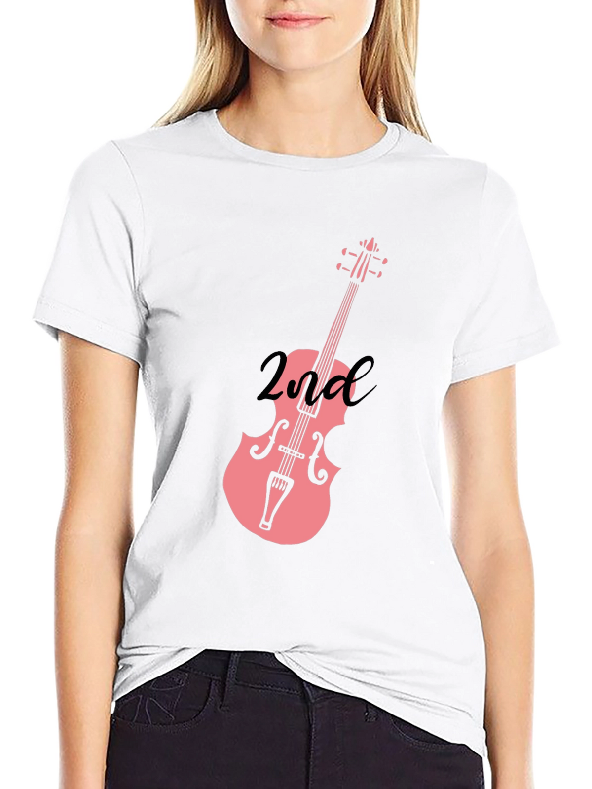 Musicians Second Violin Black T-Shirt