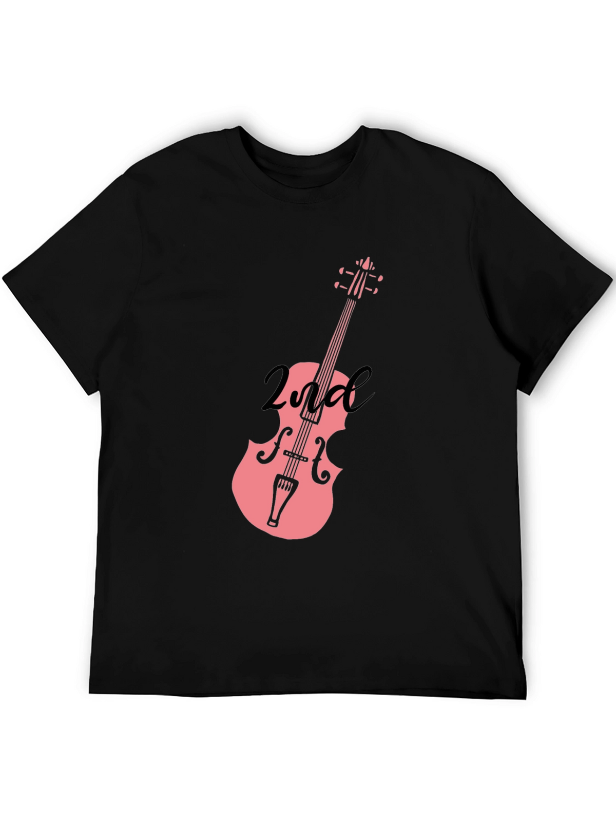 Musicians Second Violin Black T-Shirt