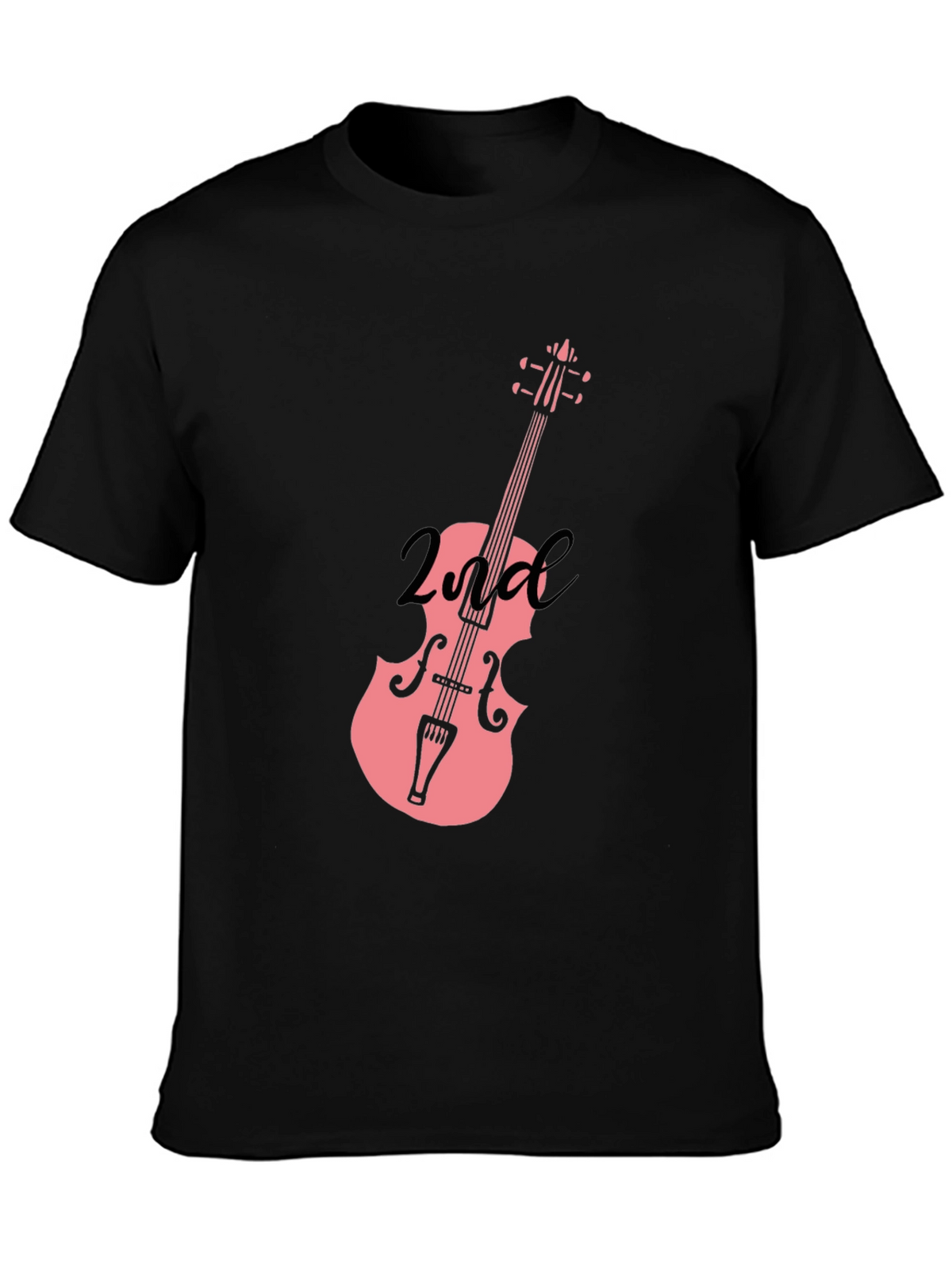 Musicians Second Violin Black T-Shirt