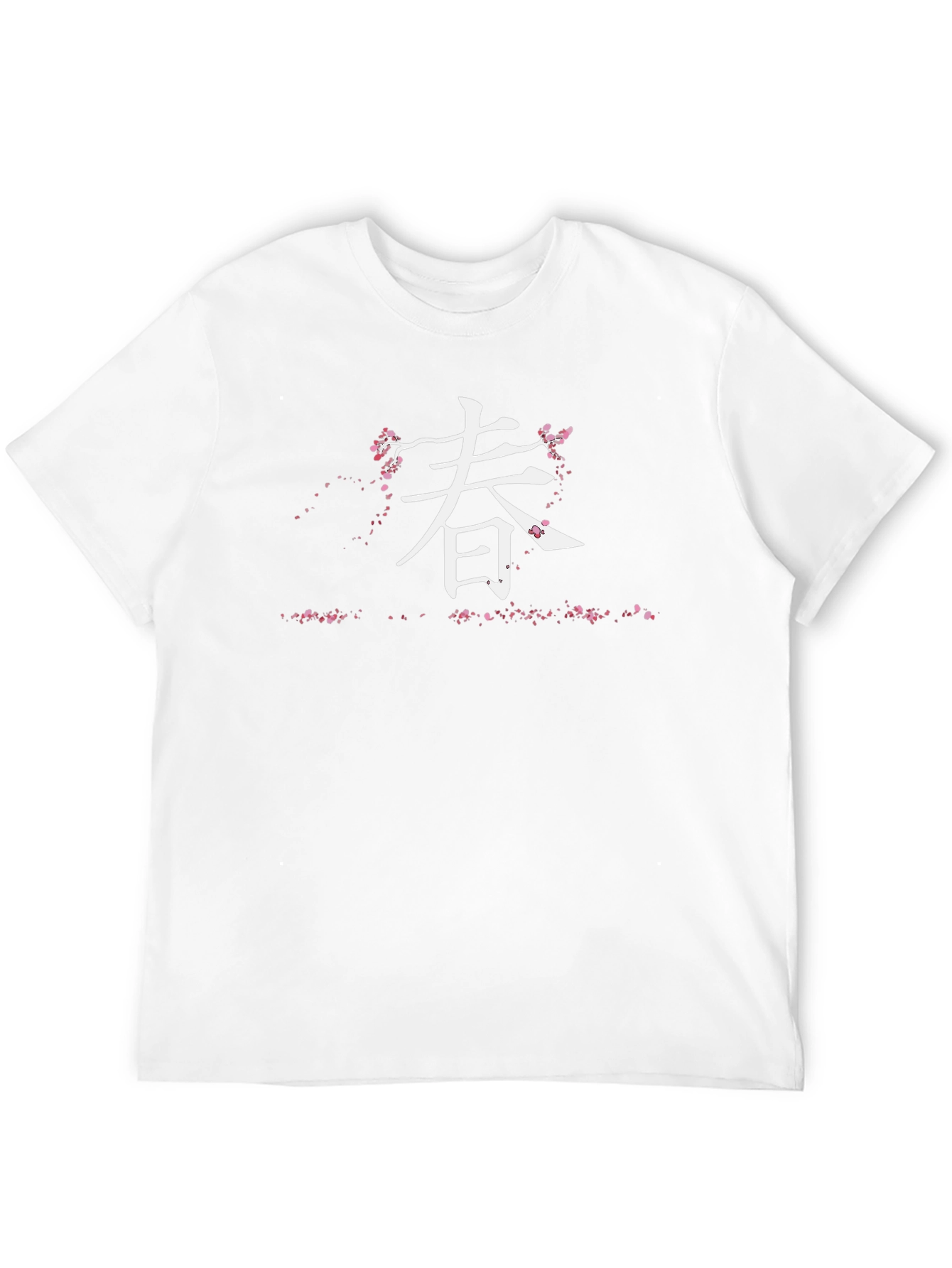 Spring Kanji Black T-Shirt - Stylish Asian Inspired Design